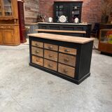 Old furniture of trade 9 drawers