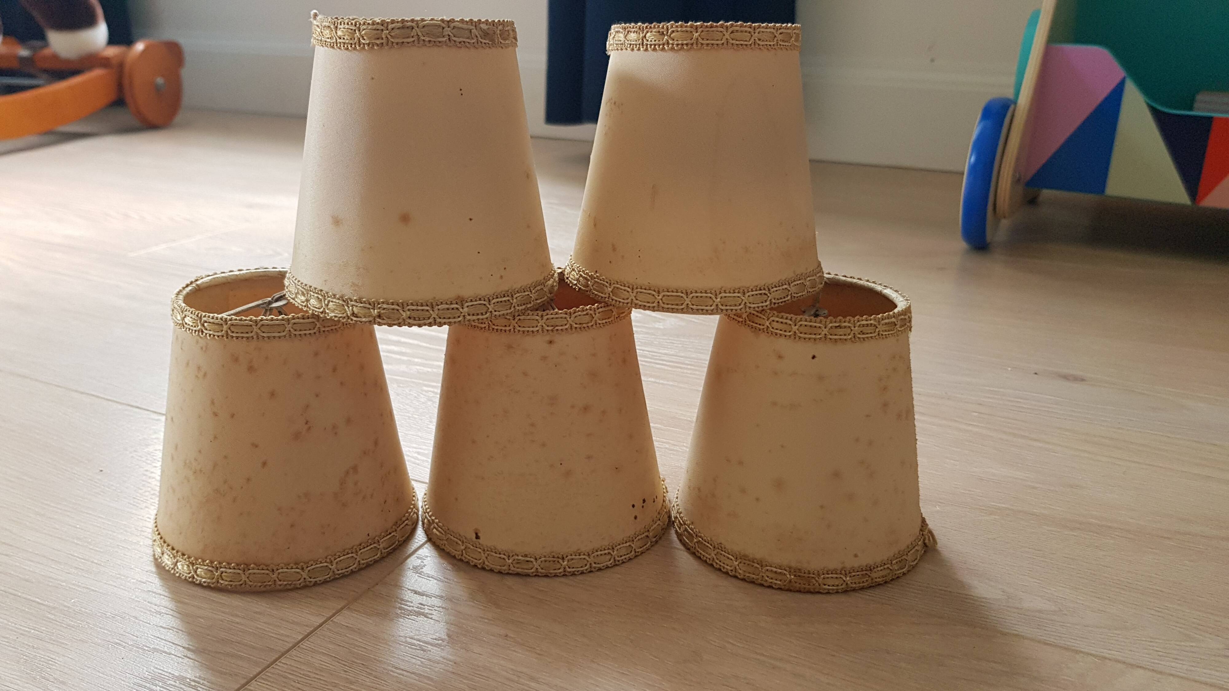 Lot petits abat-jours classique vintage