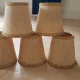 Lot small vintage classic lampshades