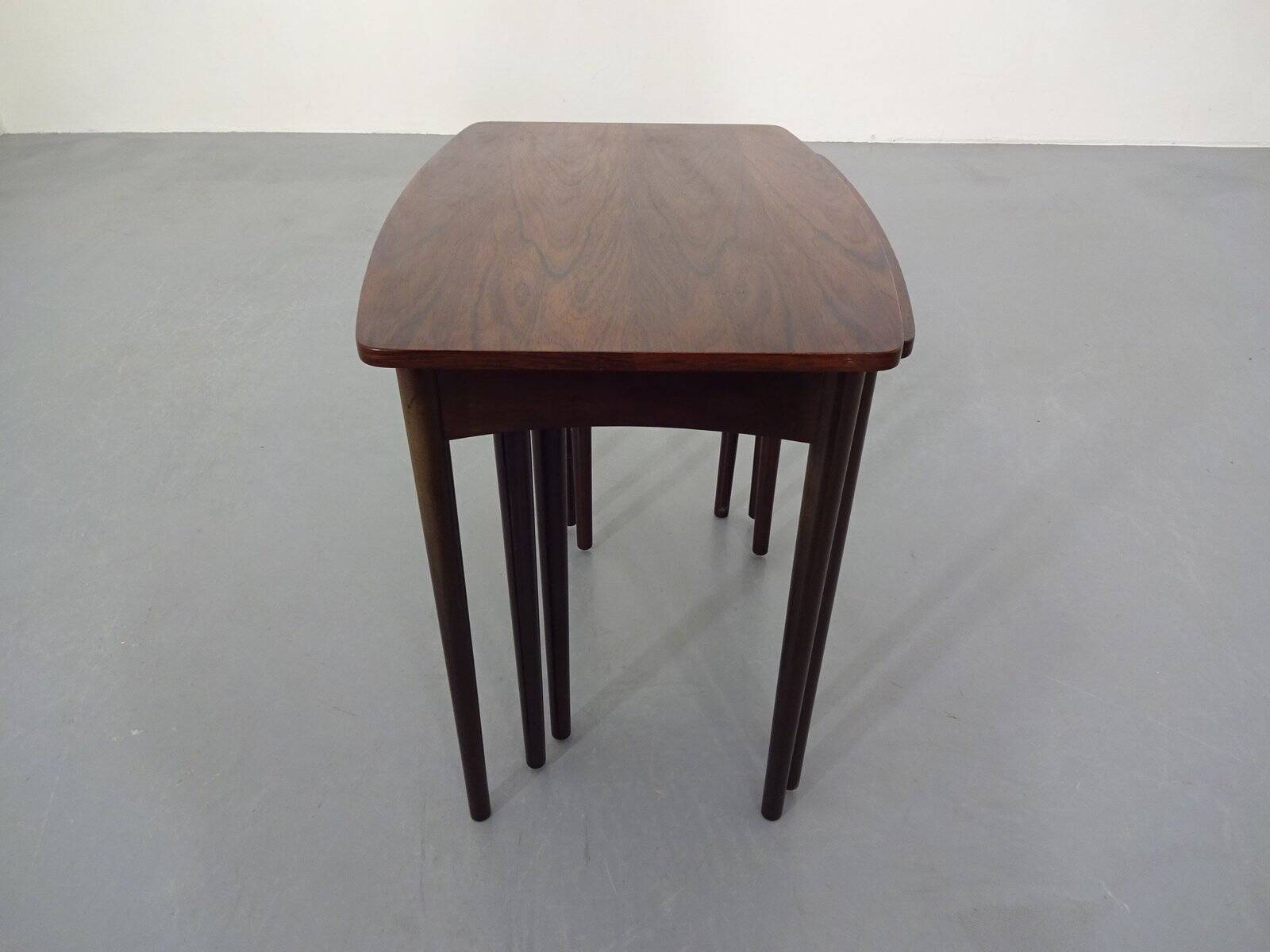 Danish Rosewood Nesting Tables, 1960s, Set of 3