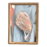 Painting clenched fist, signet ring and rolex