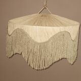 Fringed pendant lampshade in Rafia
