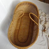 Old infant wicker basket