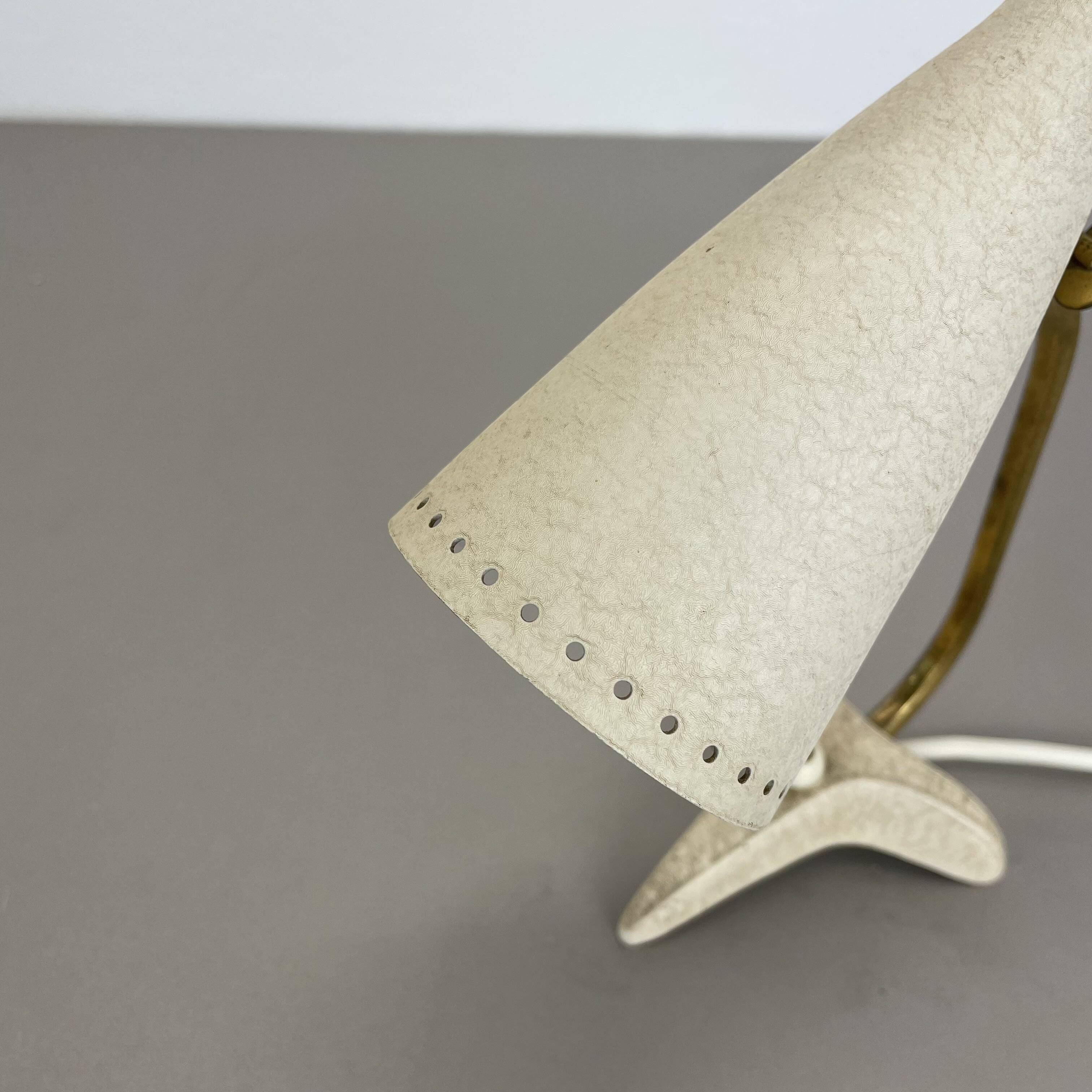 Original Modernist beige Metal Table Light by Cosack, Germany, 1960s