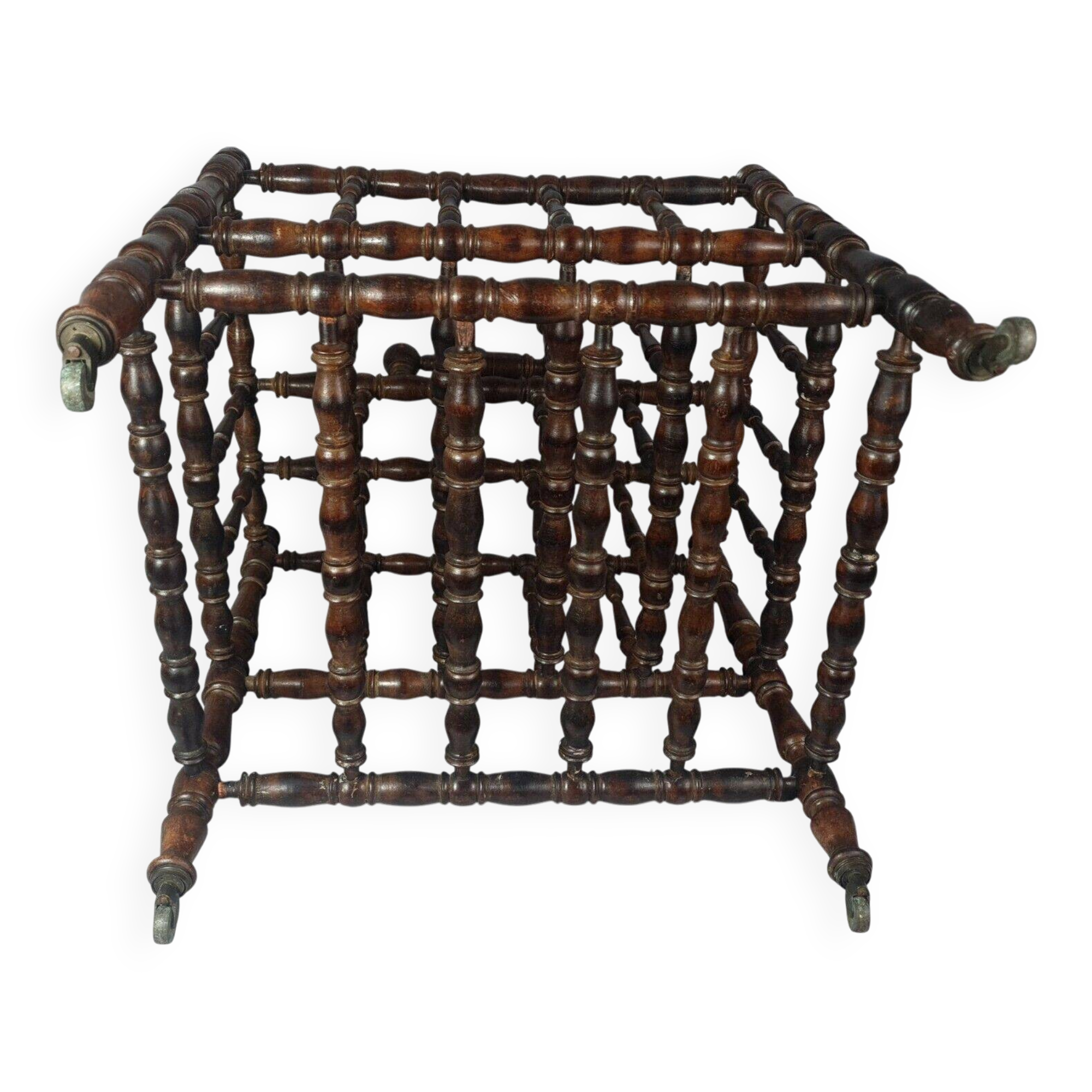 Napoleon III turned wood magazine or music sheet rack B848