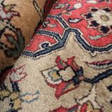 Bold Traditional Indian Area Rug Handmade Oriental Wool Carpet 123x193cm