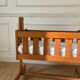 Vintage Scandinavian wooden cradle