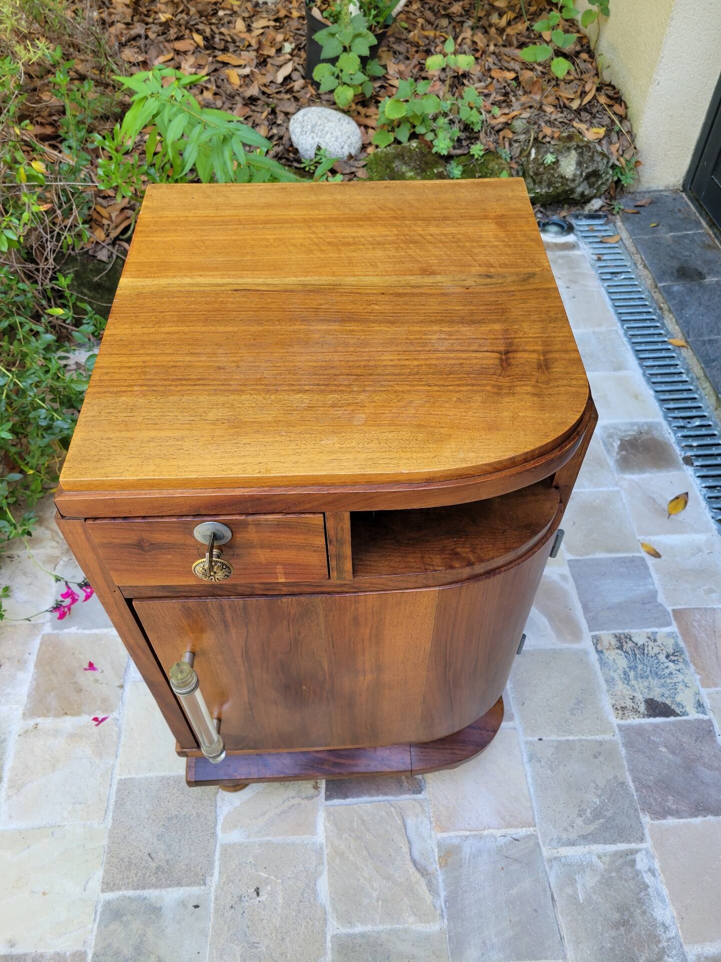 Art Deco bedside table or side table from the 1930s.