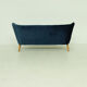 Mid-century velvet "cocktail" sofa, 1960