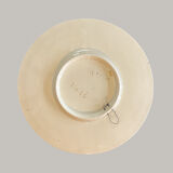 Decorative earthenware dish floral decoration Longchamp Terre De Fer