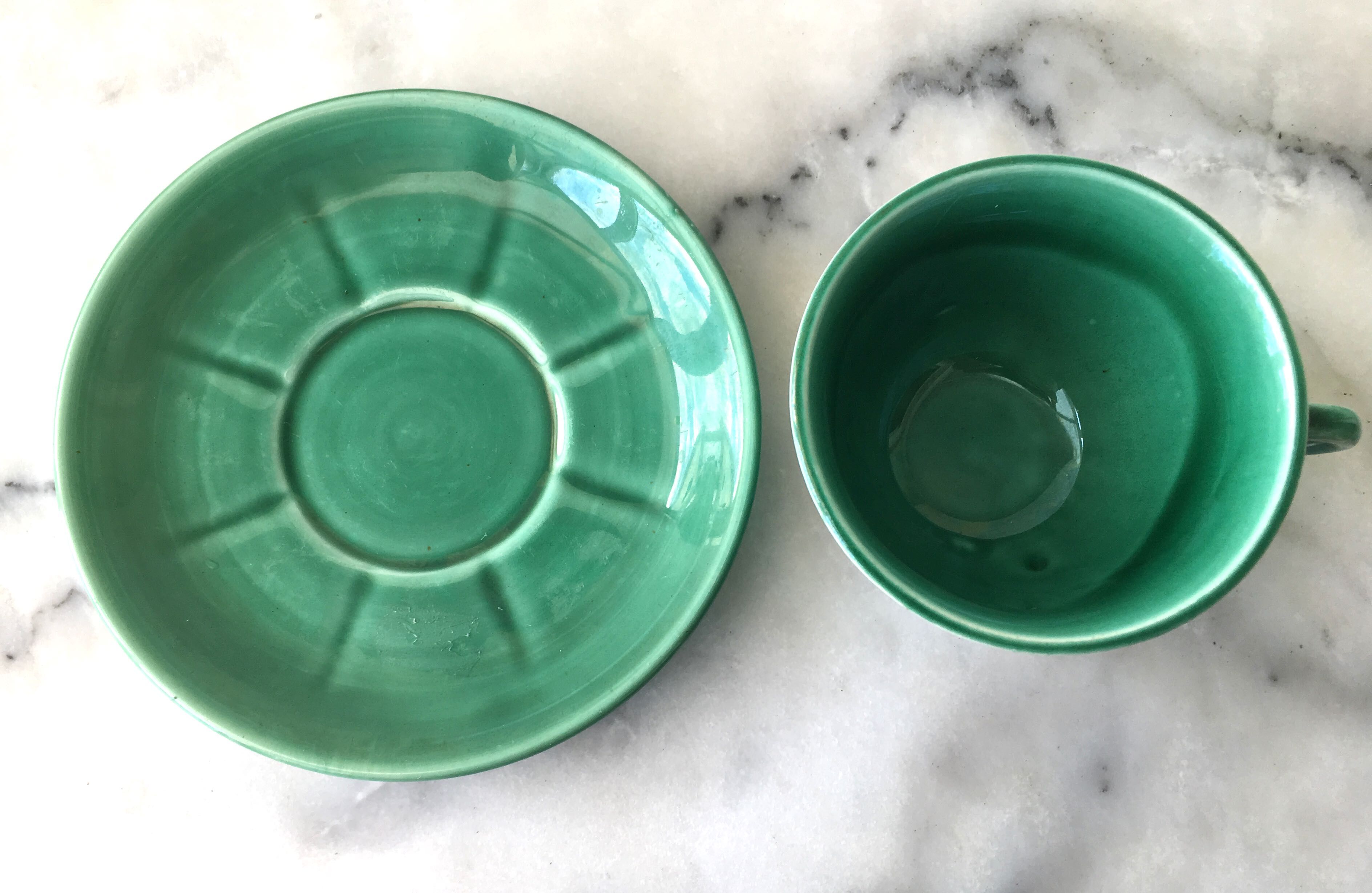 Set of 5 cups of coffee from the 60s