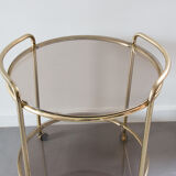 Golden serving table