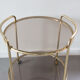 Golden serving table