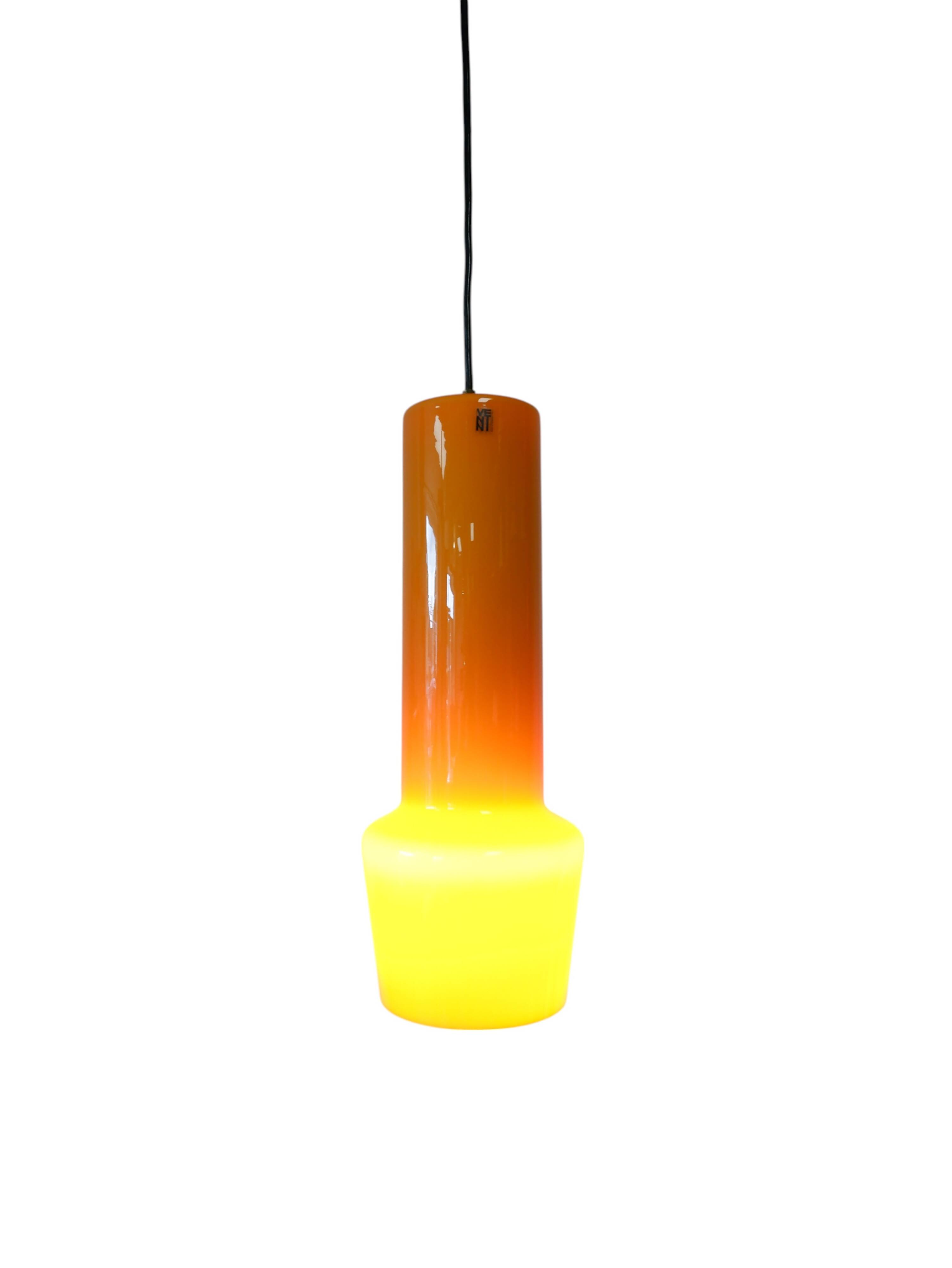 Lampe suspendue en verre Venini