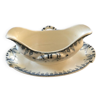 Sauce boat algiers earthenware sarreguimes