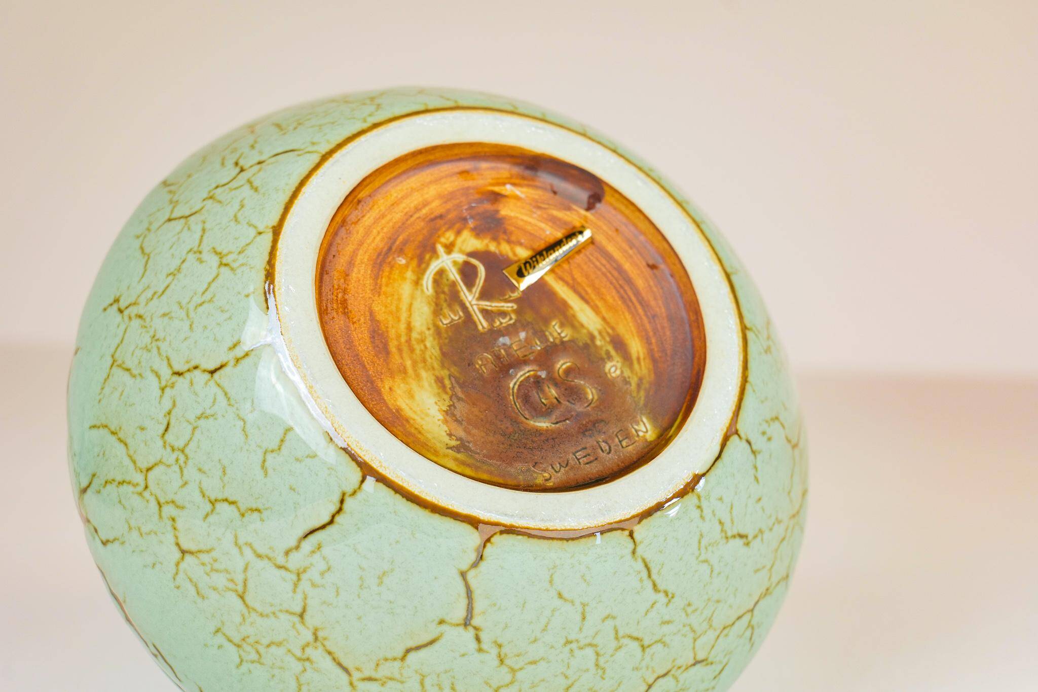 Unique pieces in modern mid-century ceramics by Carl-Harry Stålhane, Rörstrand, Sweden.