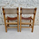 Pair of leather chairs from Regain