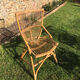 4 vintage rattan chairs 1950