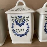 Set of 6 old spice jars