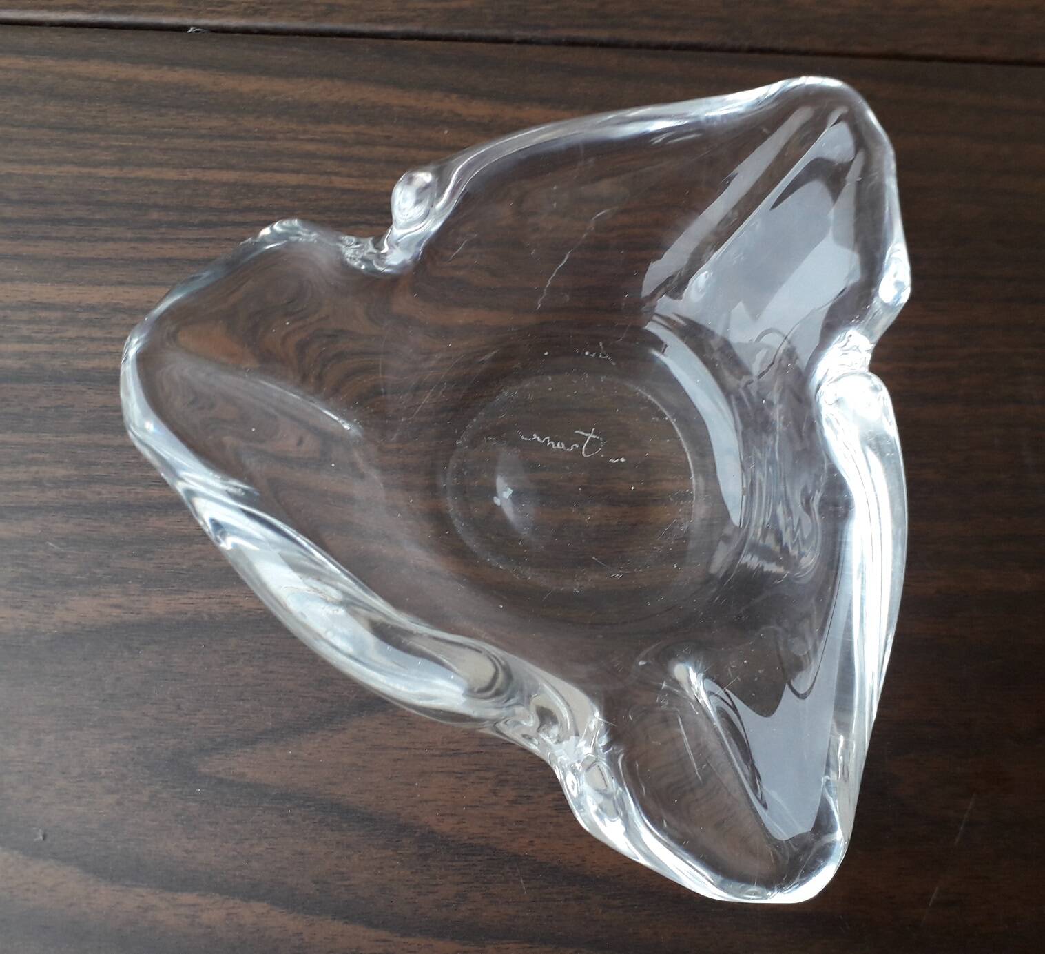 Schneider crystal ashtray