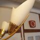 Four-light opaline chandelier