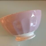 Purple and white ribbed bowl / vintage 50s-60s