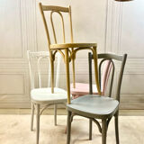 Vintage Thonet bistro chairs – pastel colours
