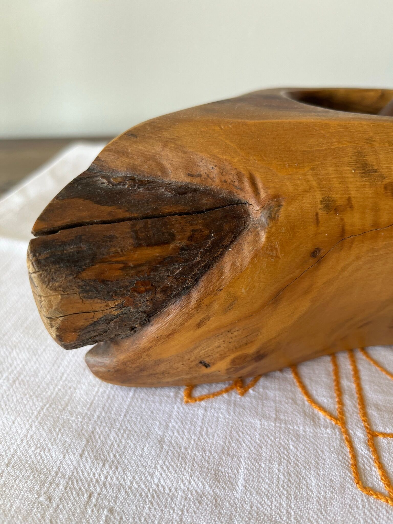 Olive mortar and pestle