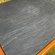 Solid oak and slate coffee table from the 50s-60s