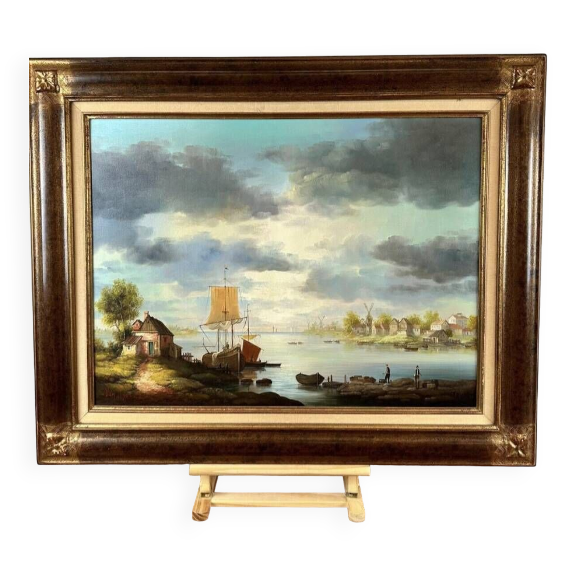 Oil painting on canvas by Van NYER