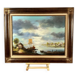 Oil painting on canvas by Van NYER