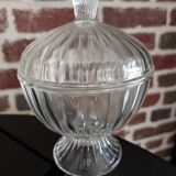 Old sugar bowl or glass candy dish