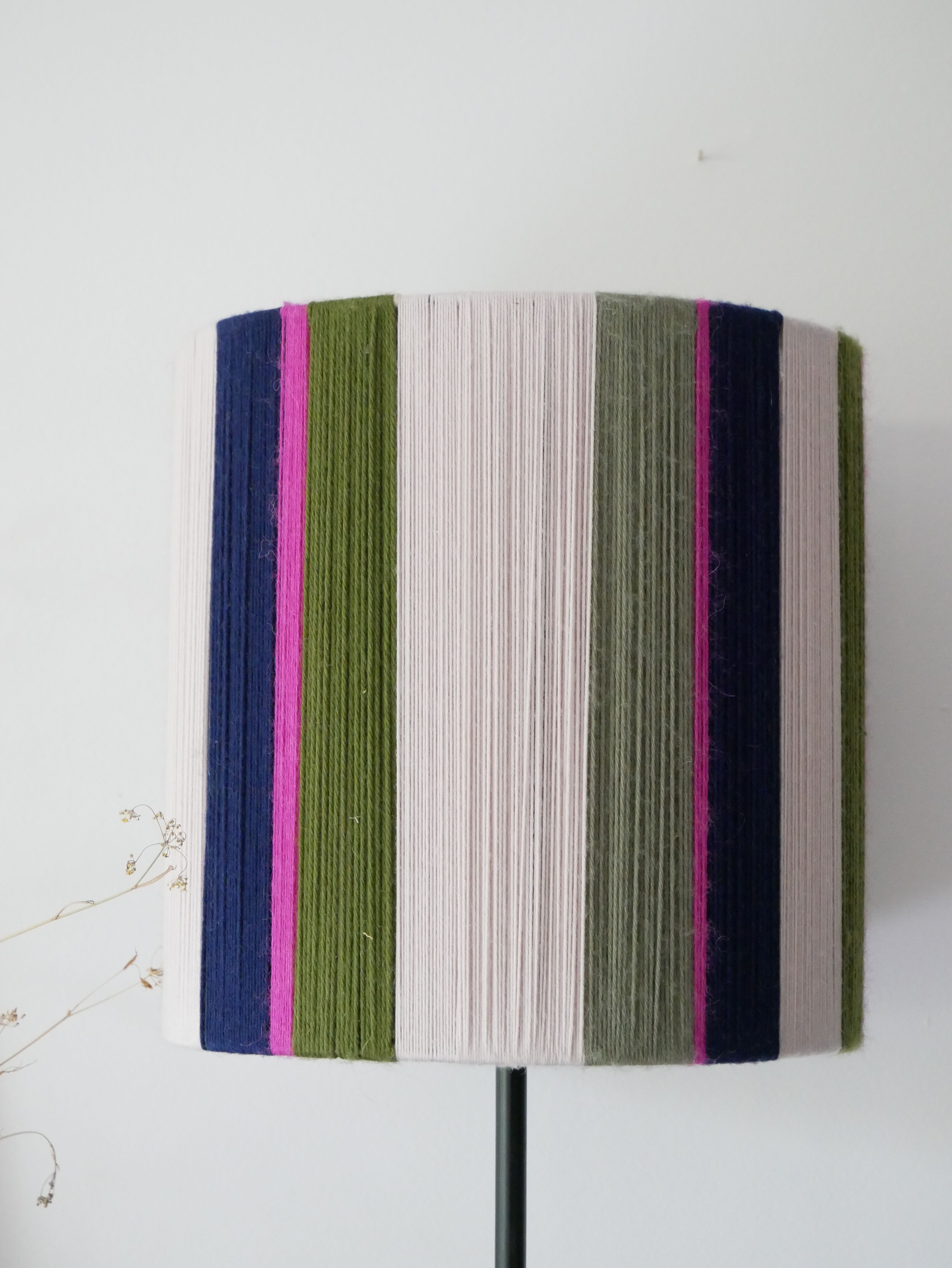 Suzy model lampshade - hand-woven lamps - Unique lampshade in woven yarn - woven suspension