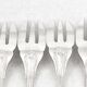 Ercuis Maintenon, Shell, 12 fish forks, 24 pieces in silver-plated metal.