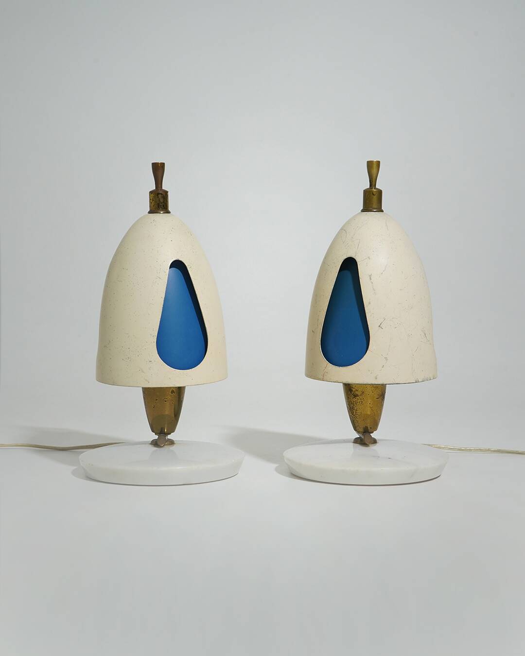 Paire de lampes de table par Angelo Lelii, Arredoluce, années 1950