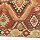 Red Brown Tribal Turkish Kilim Rug 146x292Cm SK 35174