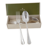 Christofle America, 8 table settings, 16 pieces of silver-plated metal in excellent condition.