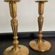 Pair of old bronze candlesticks