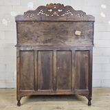 Antique 19th-century Chinese secretary with dragon woodcarving