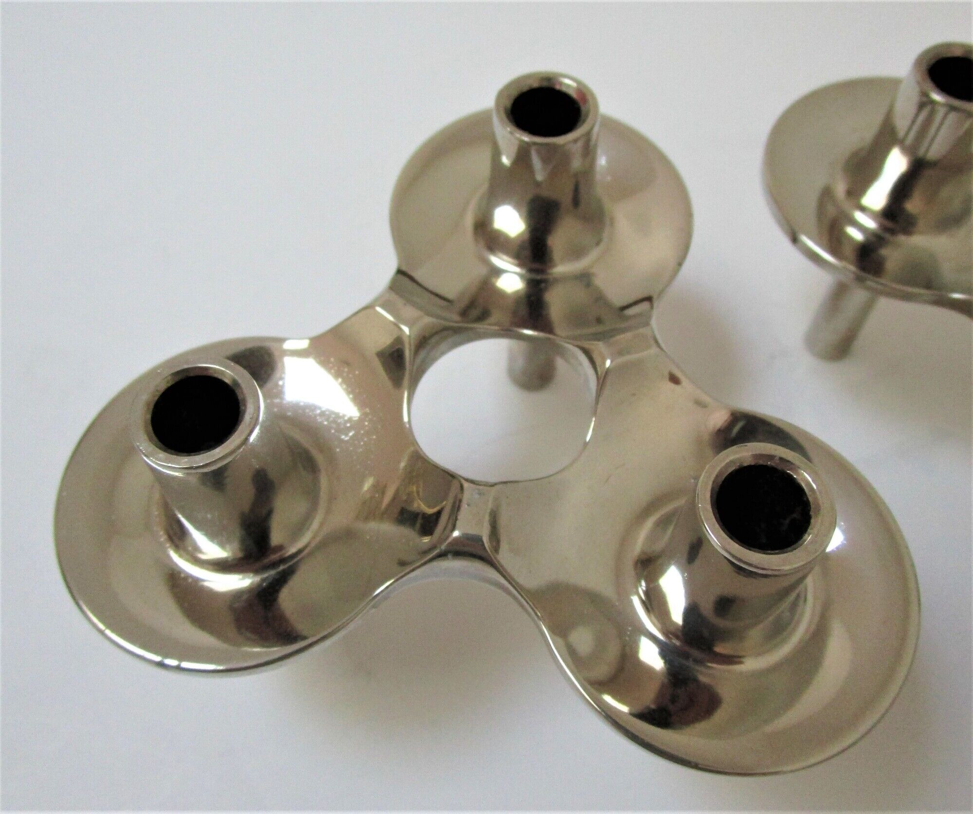 Pair of orion candle holders by fritz nagel and caesar stoffi