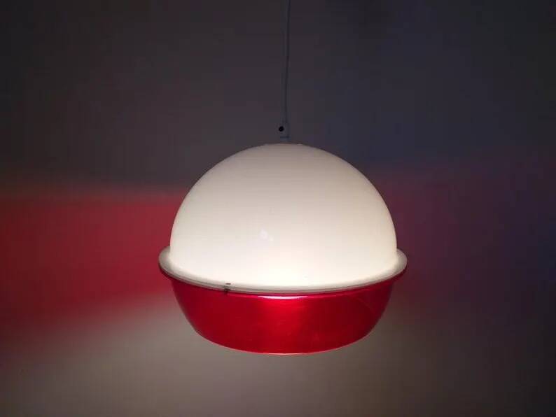 Midcentury Pendant in Style Harvey Guzzini, Space Age, Italy, 1970s