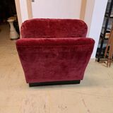 Chauffeuses et pouf vintage