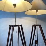 2x tripod lamps
