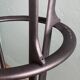 2 tabourets pivotant design Yamakado en cuir noir