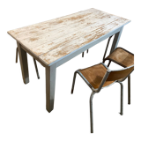 White patinated table