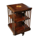 Antique revolving bookcase