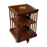 Antique revolving bookcase