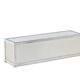 Brushed aluminum and metal planter. 1970s.