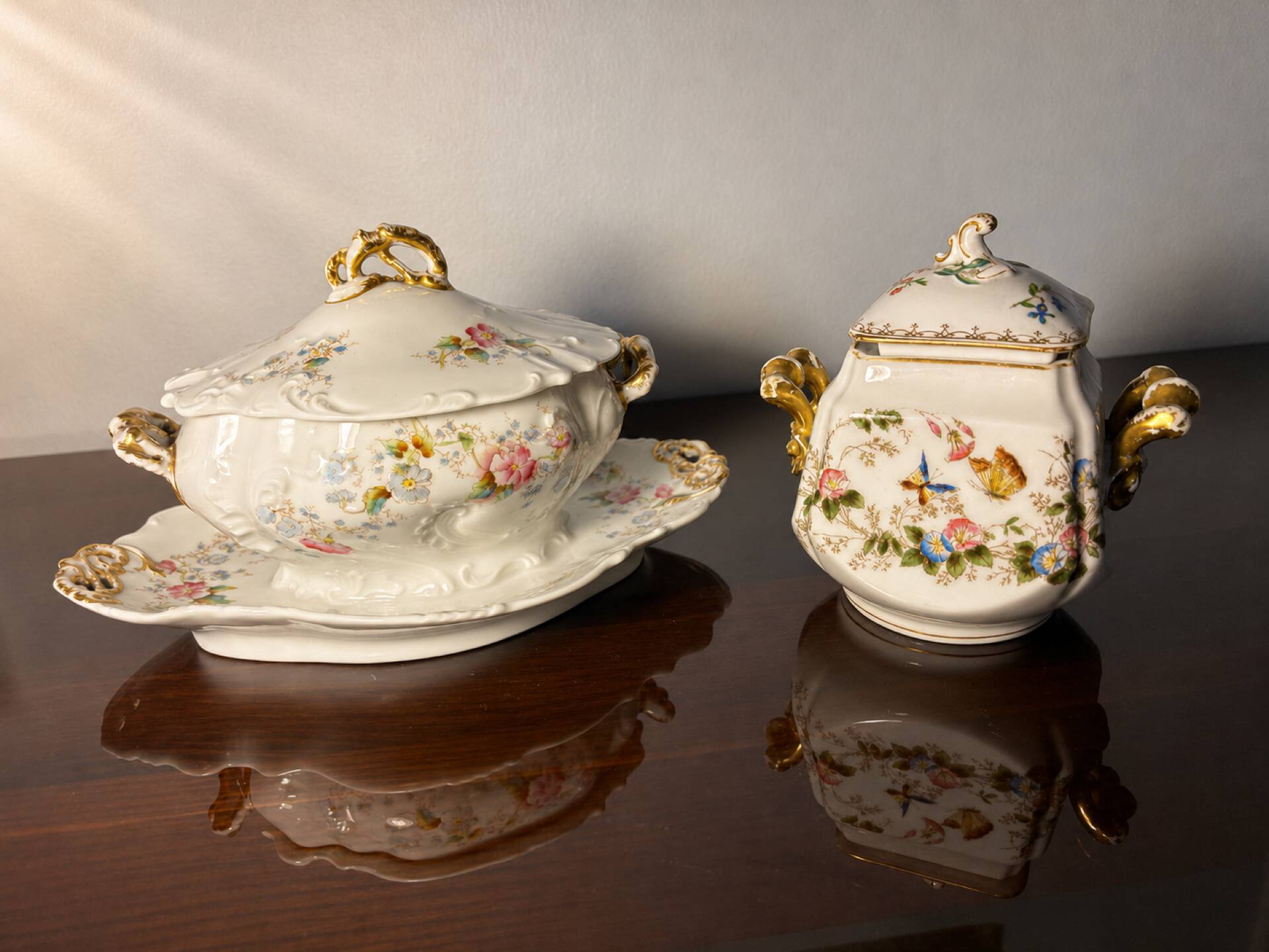 Sauce and sugar dishes Limoges