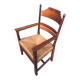 Large Italian Alps Rustic Carved Armchair, 1930s